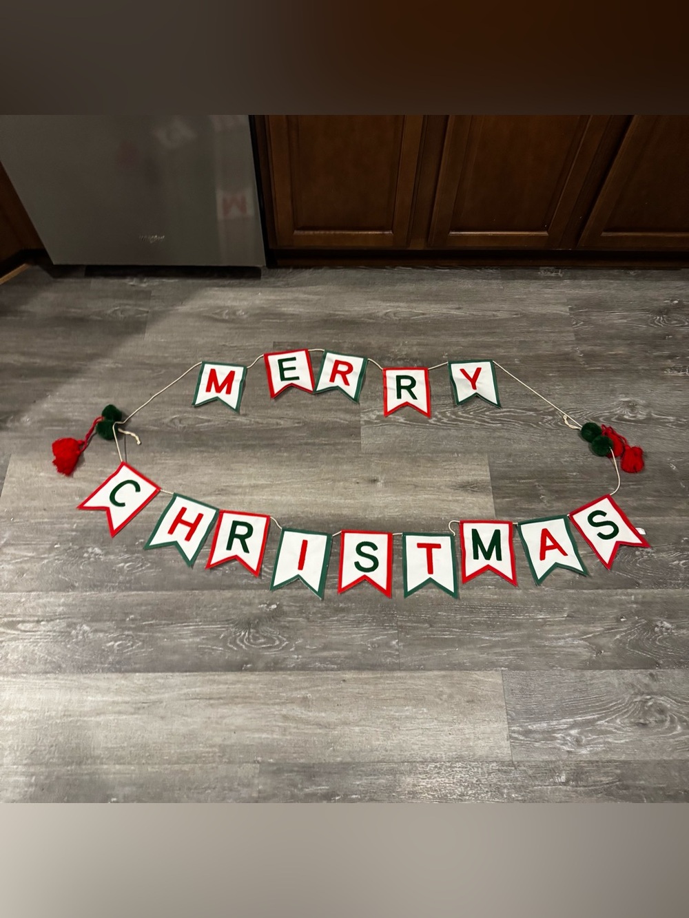 Festive 'Merry Christmas' Banner Garland